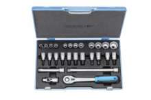 Afbeeldingen van GEDORE Dopsleutelset 1/2" 27-delig 19 IMU / D 19 IMU