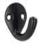 Afbeeldingen van Siro Kapstokhaak metaal - boorafstand 17mm/L 37mm/H 32mm/B 28mm mat zwart 