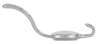 Afbeeldingen van Siro Kapstokhaak metaal - boorafstand 24mm/L 158mm/H 64mm/B 34mm chroom glanzend/wit 