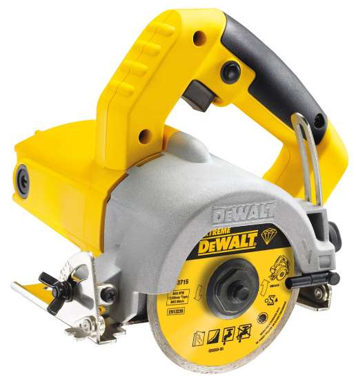 Afbeeldingen van DeWalt handcirkelzaag DWC410-QS - Ø110mm 1300 Watt - Inclusief watertoevoer en diamantzaagblad