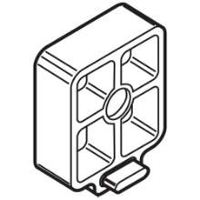 Afbeeldingen van Blum verdikking Metabox - 8mm stapelbaar - Ral 9001 crèmewit 320M0088
