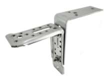 Afbeeldingen van GB Kozijnstelhoek XL - 150x200/175mm 72x5/60x5mm - Zink-Magnesium