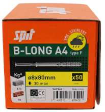 Afbeeldingen van Spit constructieplug b-long F - Ø8x80/30mm - inox A4