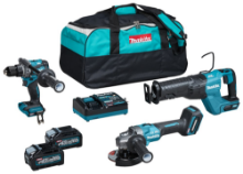 Afbeeldingen van Makita Combiset DK0159G301 - 40V Max - voor boren, schroeven,zagen en slijpen