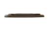 Afbeeldingen van Siro Sierschild metaal - boorafstand 22mm/L 37mm/H 3mm/B 19mm antiek messing 