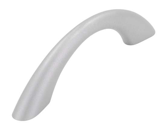 Afbeeldingen van Siro Meubelgreep kunststof - boorafstand 64mm/L 97mm/H 25mm/B 10mm - aluminium 