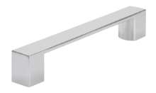 Afbeeldingen van Siro Meubelgreep metaal - boorafstand 128mm/L 162mm/H 27mm/B 20mm chroom glanzend 