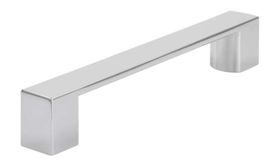 Afbeeldingen van Siro Meubelgreep metaal - boorafstand 128mm/L 162mm/H 27mm/B 20mm chroom glanzend 
