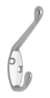 Afbeeldingen van Siro Kapstokhaak metaal - boorafstand 11mm/L 87mm/H 56mm/B 18mm chroom glanzend 