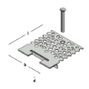 Afbeeldingen van GB RB Spijkerplaat 117x126x1,5mm verzinkt 