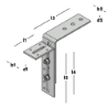 Afbeeldingen van GB Kozijnstelbeugel type A, 95x210/175 60x6/60x5