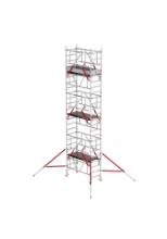 Afbeeldingen van Altrex Aluminium 1-persoons rolsteiger met voorloopleuning MiTOWER PLUS