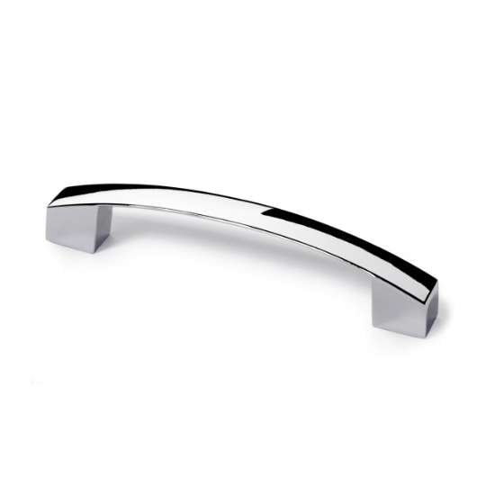 Afbeeldingen van Hettich Greep Vantania, boorafstand 128, L 144 mm, B 14 mm, H 27 mm, glans verchroomd
