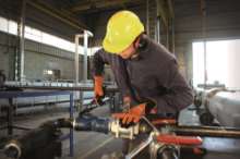 Afbeeldingen van Bahco ergonomische universele pijptang 90° 1-1/2" (1420)