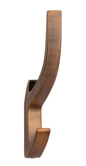 Afbeeldingen van Siro Kapstokhaak metaal - boorafstand 32mm/L 150mm/H 71mm/B 15mm antiek messing 
