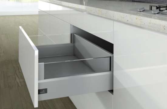 Afbeeldingen van Frontlade Set DesignSide H218/126 L300 Zilver