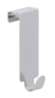 Afbeeldingen van Siro Deurhaak metaal - 3 stuks L 100mm/H 40mm/B 40mm chroom glanzend 