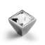 Afbeeldingen van Hettich Knop Sava, L 25 mm, B 25 mm, H 28 mm, glans verchroomd