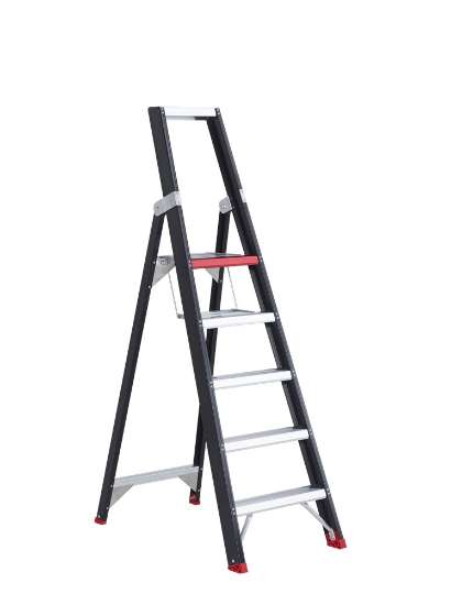 Afbeeldingen van Altrex Industrietrap Taurus - 1x5 treden - aluminium gecoat 