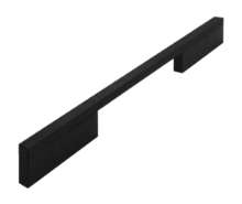 Afbeeldingen van Siro Meubelgreep metaal - boorafstand 160/256mm/L 284mm/H 29mm/B 10mm mat zwart 