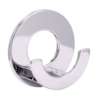 Afbeeldingen van Siro Haak metaal - zelfklevend L 60mm/H 26mm/B 60mm chroom glanzend 