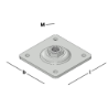 Afbeeldingen van GB stelplaat - M16 100x100x5mm - elektrolitisch verzinkt