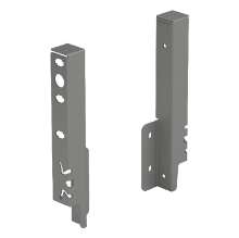 Afbeeldingen van Hettich Set achterwandverbinders ArciTech  186 mm, antraciet, links en rechts