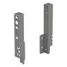 Afbeeldingen van Hettich Set achterwandverbinders ArciTech  186 mm, antraciet, links en rechts
