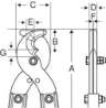 Afbeeldingen van Bahco kabelschaar voor ongewapend aluminium 800mm (2620-80)