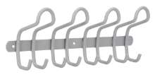 Afbeeldingen van Siro Haaklijst metaal - boorafstand 2x180mm/L 400mm/H 83mm/B 145mm - aluminium 
