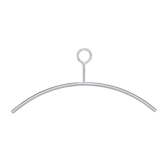 Afbeeldingen van INTERSTEEL Kledinghanger rvs geborsteld dicht oog 7380