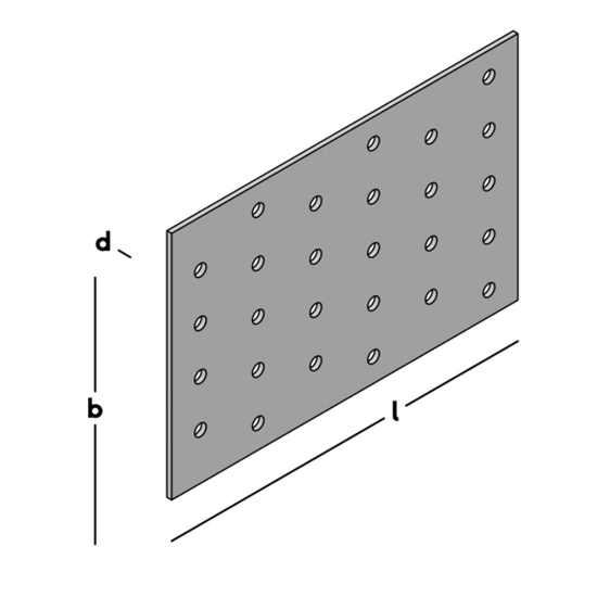 Afbeeldingen van GB koppelplaat - 100x150x2mm - sendzimir verzinkt
