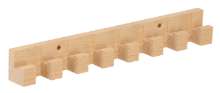 Afbeeldingen van Siro Haaklijst hout - boorafstand 139mm/L 260mm/H 26mm/B 35mm beuken 