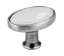 Afbeeldingen van Siro Meubelknop metaal - L 32mm/H 24mm/B 22mm antiek zilver/wit 