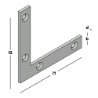 Afbeeldingen van GB Raamhoek recht 60 10x1,5 Zink-Magnesium