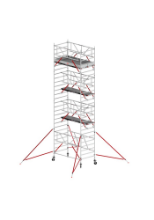 Afbeeldingen van Altrex Vouw-/Rolsteiger RS TOWER 55-S - Werkhoogte 8.8 meter - Platformlengte 2.45 meter Fiber-Deck 
