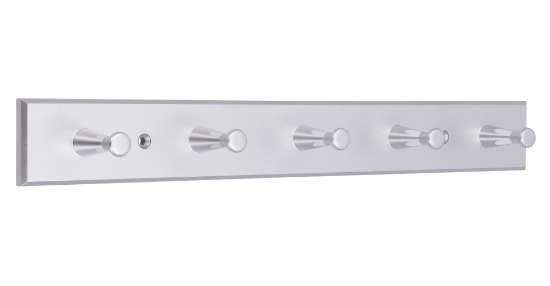 Afbeeldingen van Siro Haaklijst kunststof - boorafstand 240mm/L 400mm/H 48mm/B 50mm chroom mat/glanzend 