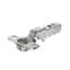 Afbeeldingen van Hettich Sensys 110°-scharnier veerloos (Sensys 8675), vernikkeld, half opliggend, openingshoek 110°, TH-boorbeeld 52 x 5,5 mm, voor schroefbevestiging (-)