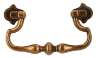 Afbeeldingen van Siro Hangende handgreep metaal - boorafstand 64mm/L 84mm/H 17mm/B 48mm - antiek messing 