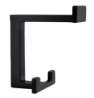 Afbeeldingen van Siro Kapstokhaak metaal - boorafstand 32mm/L 92mm/H 80mm/B 70mm mat zwart 