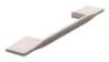 Afbeeldingen van Siro Meubelgreep metaal - boorafstand 128mm/L 214mm/H 30mm/B 10mm RVS effect 