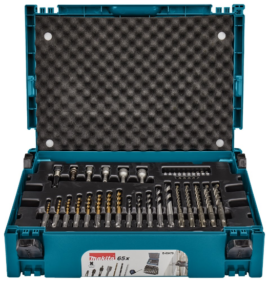 Afbeeldingen van Makita SDS boor/bitset 65-dlg Mbox B-69478