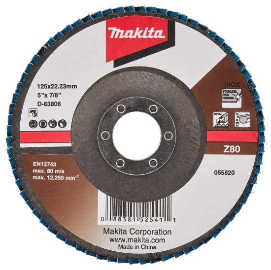 Afbeeldingen van Makita Lamellenschijf D-63806 - Ø125mm - Z80 