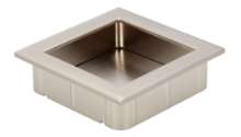 Afbeeldingen van Siro Schelpgreep metaal - L 56mm/H 16mm/B 56mm RVS effect 