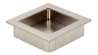 Afbeeldingen van Siro Schelpgreep metaal - L 56mm/H 16mm/B 56mm RVS effect 