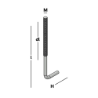 Afbeeldingen van GB Muurplaatanker M10 200x50 dl>90 Verzinkt Draad