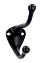 Afbeeldingen van Siro Kapstokhaak metaal - boorafstand 22mm/L 82mm/H 76mm/B 32mm mat zwart 