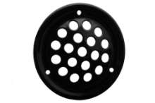 Afbeeldingen van RVS rooster Ø52mm zwart.