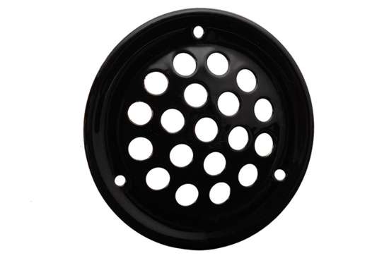Afbeeldingen van RVS rooster Ø52mm zwart.