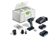 Afbeeldingen van Festool accu-schroefboormachine TXS 18-C 3,0-Set - 18V 2x3.0Ah accu - inclusief snellader en accessoires in Systainer